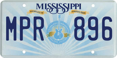 MS license plate MPR896