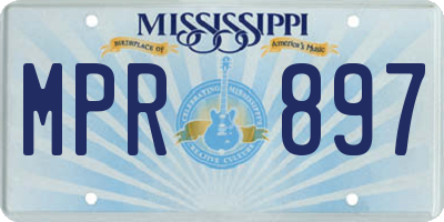 MS license plate MPR897