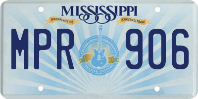 MS license plate MPR906