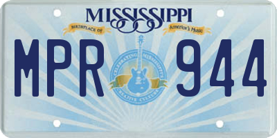 MS license plate MPR944