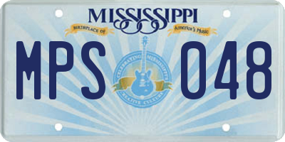 MS license plate MPS048