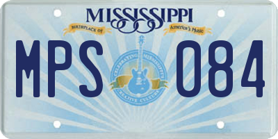 MS license plate MPS084