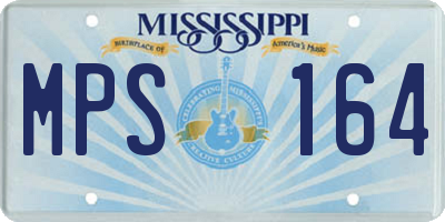MS license plate MPS164