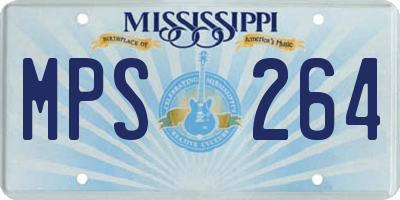 MS license plate MPS264