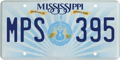 MS license plate MPS395