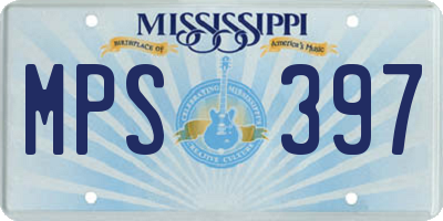 MS license plate MPS397