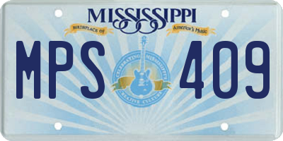 MS license plate MPS409