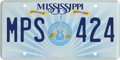 MS license plate MPS424