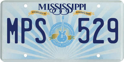 MS license plate MPS529