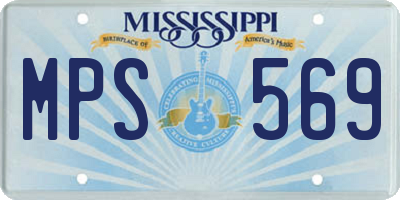 MS license plate MPS569