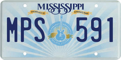 MS license plate MPS591