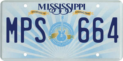 MS license plate MPS664