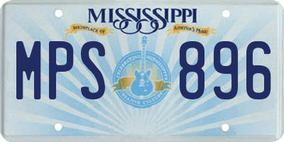 MS license plate MPS896