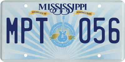MS license plate MPT056