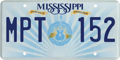 MS license plate MPT152