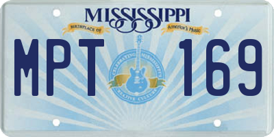 MS license plate MPT169