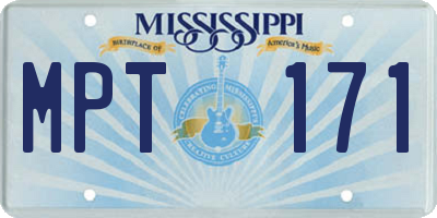MS license plate MPT171