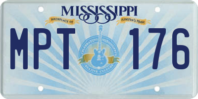 MS license plate MPT176