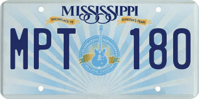 MS license plate MPT180