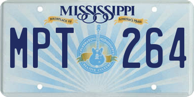 MS license plate MPT264