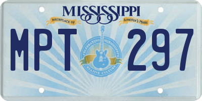 MS license plate MPT297