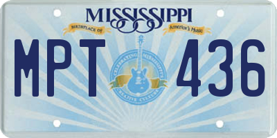 MS license plate MPT436