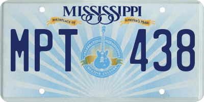 MS license plate MPT438