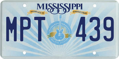 MS license plate MPT439