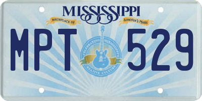 MS license plate MPT529