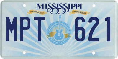 MS license plate MPT621