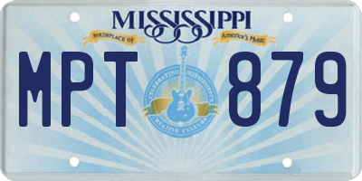 MS license plate MPT879