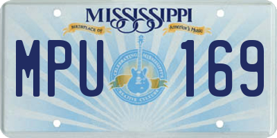 MS license plate MPU169