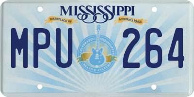 MS license plate MPU264