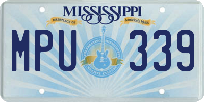 MS license plate MPU339
