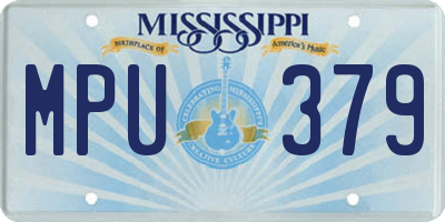 MS license plate MPU379