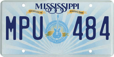 MS license plate MPU484