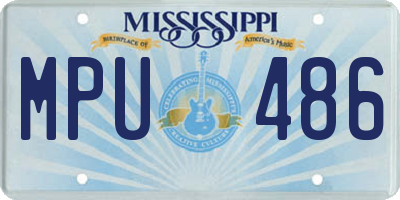 MS license plate MPU486