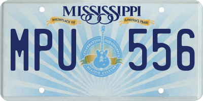 MS license plate MPU556