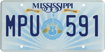 MS license plate MPU591