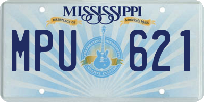 MS license plate MPU621