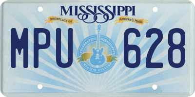 MS license plate MPU628