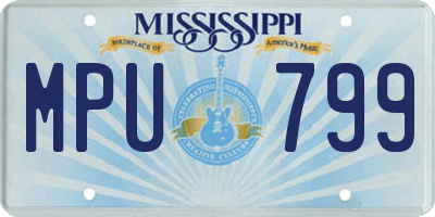 MS license plate MPU799