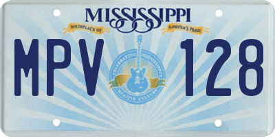 MS license plate MPV128