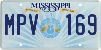 MS license plate MPV169