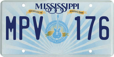MS license plate MPV176