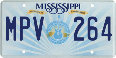 MS license plate MPV264