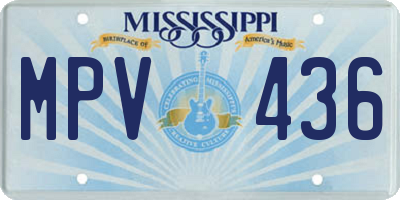 MS license plate MPV436
