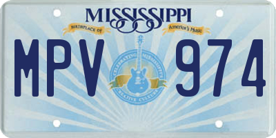 MS license plate MPV974