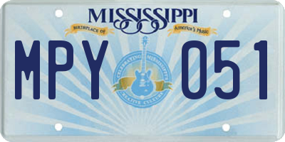 MS license plate MPY051