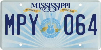 MS license plate MPY064